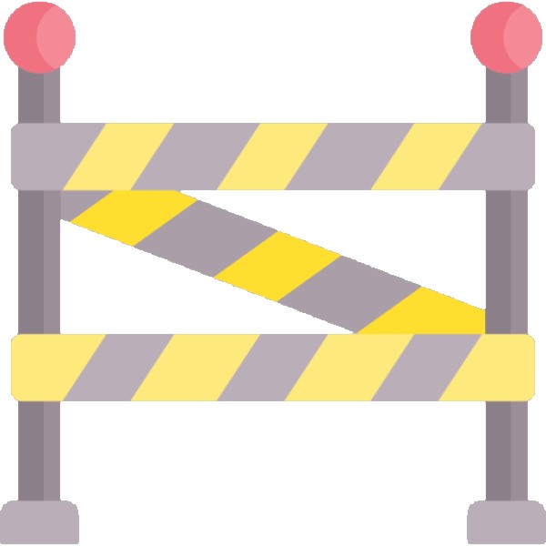 A Barrier for not being allowed icon