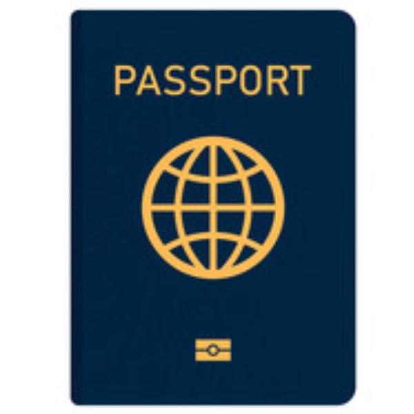 Blue Passport Icon