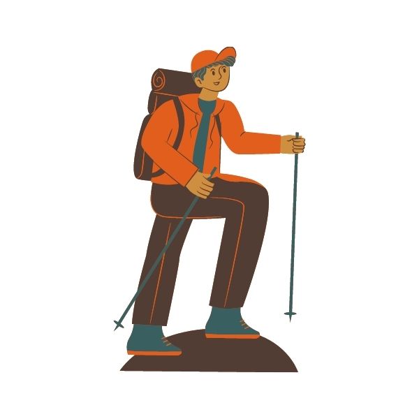 Hiking Man Icon