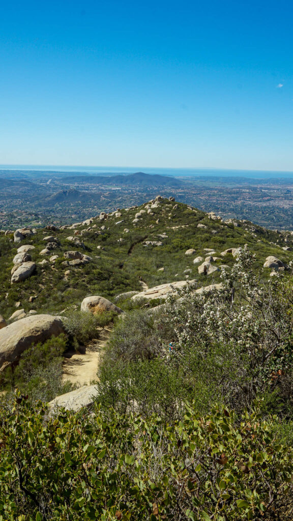 The view from Potato Chip Rock - the ocean at the horizon