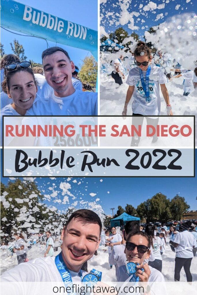 Photo Collage - Running The San Diego Bubble Run 2022