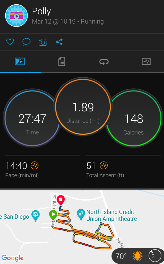 My Stats from Running My First 5K Run