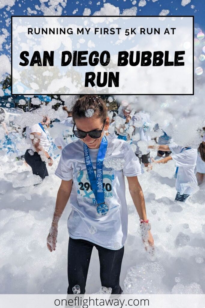 Running My First 5K Run at San Diego Bubble Run