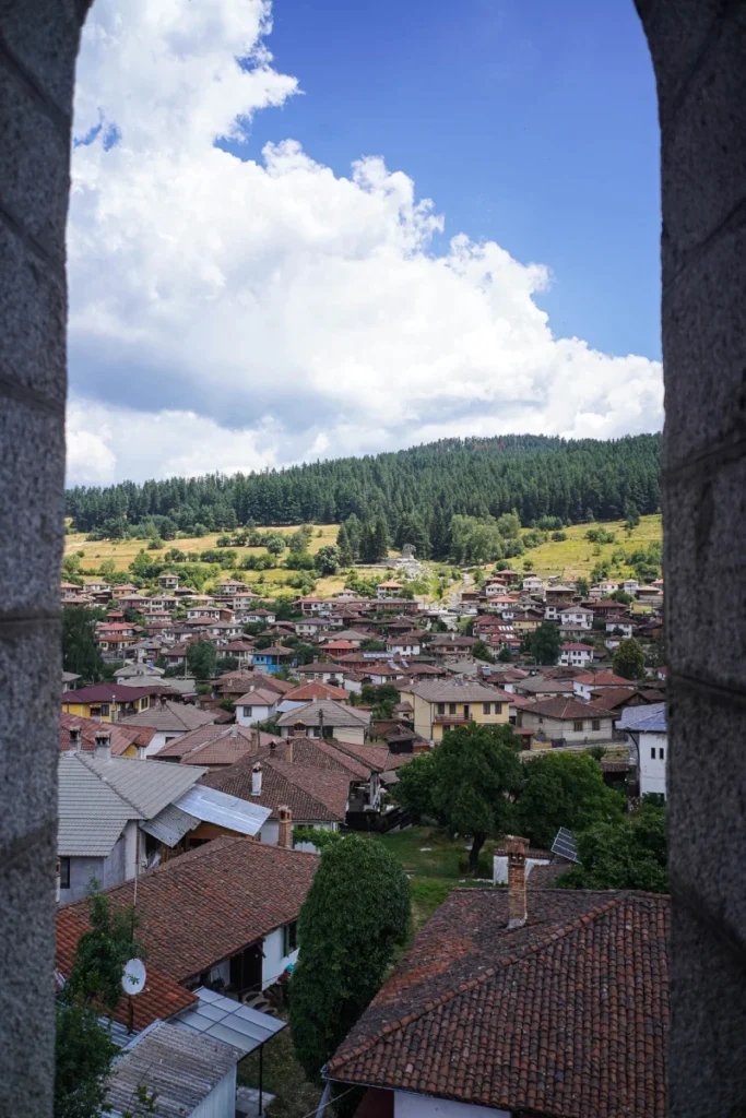 View of the beautiful houses of Koprivshtitsa